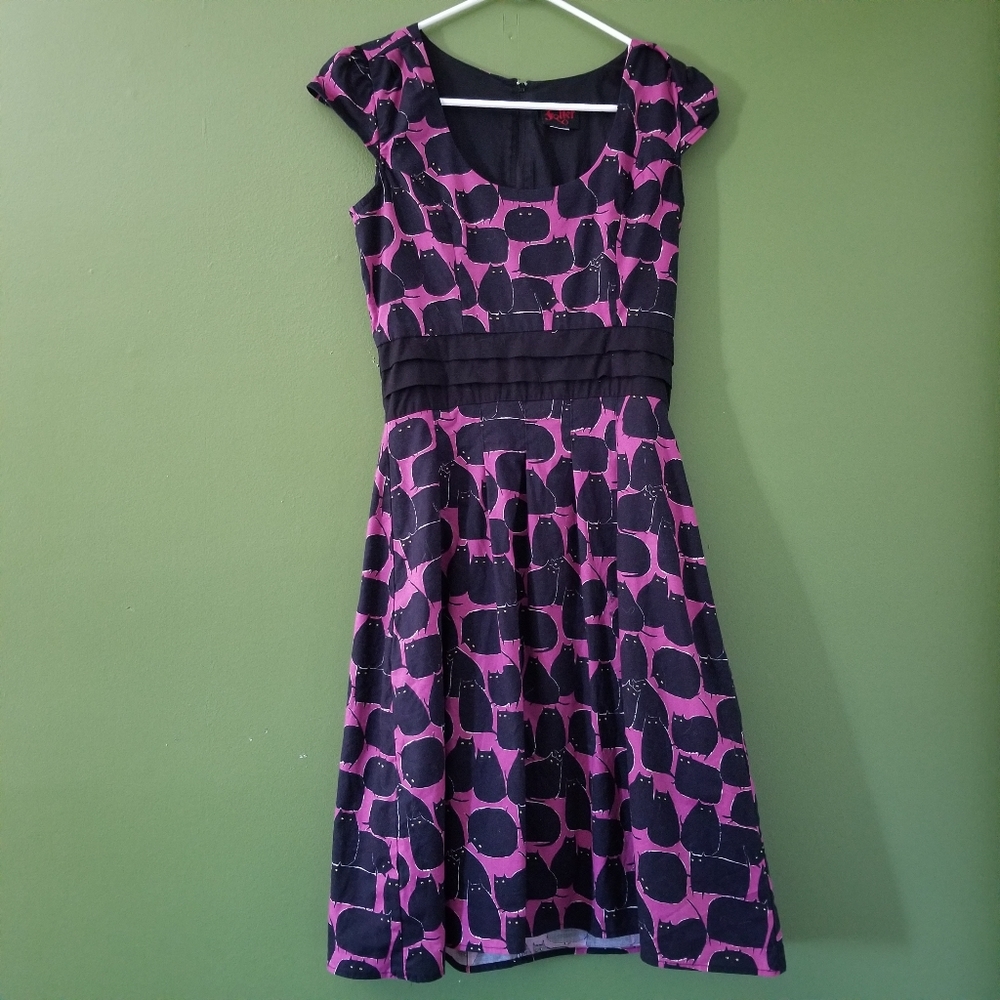 Folter Black Cat Dress